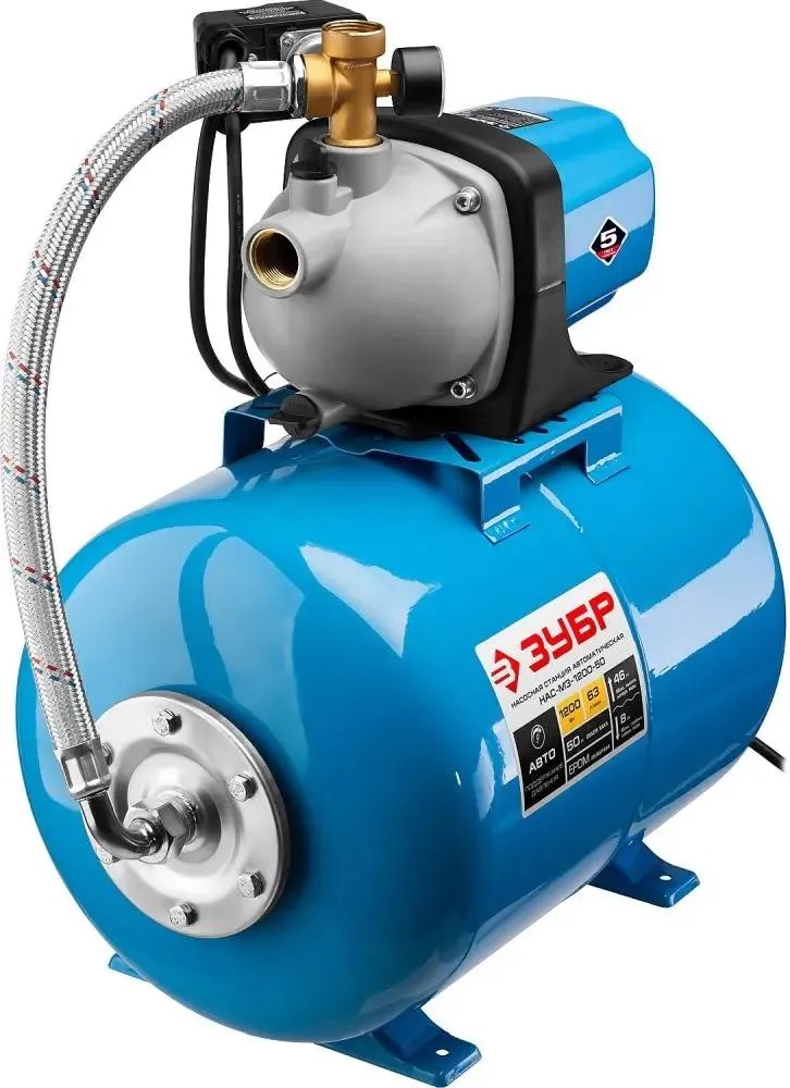 

Насосная станция ЗУБР НАС-М3-1200-50, напорный