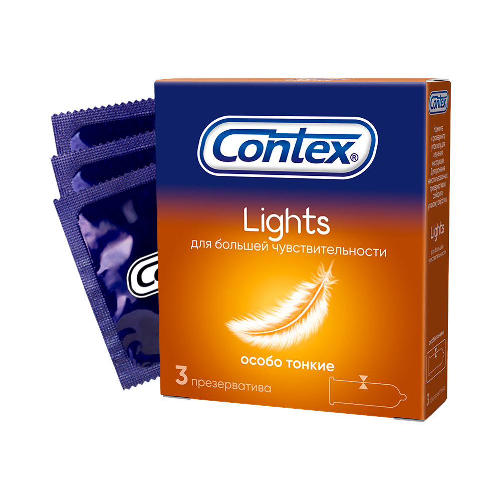Презервативы CONTEX Lights особо тонкие 3 шт.
