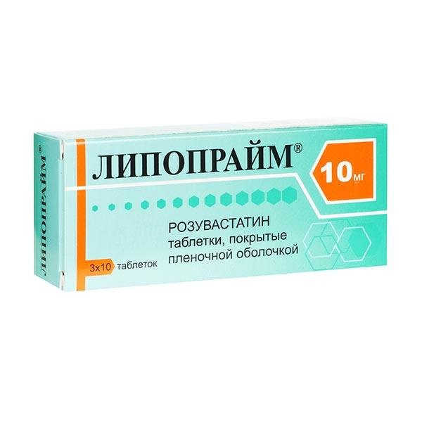 Купить Липопрайм таблетки 10 мг 30 шт., Micro Labs