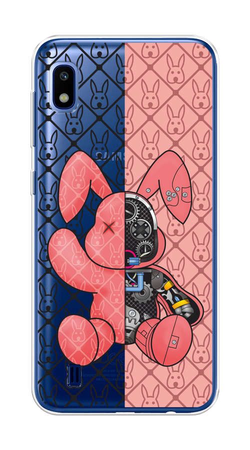 

Чехол на Samsung Galaxy A10 "Киборг-заяц розовый", Розовый;прозрачный;черный, 27950-1