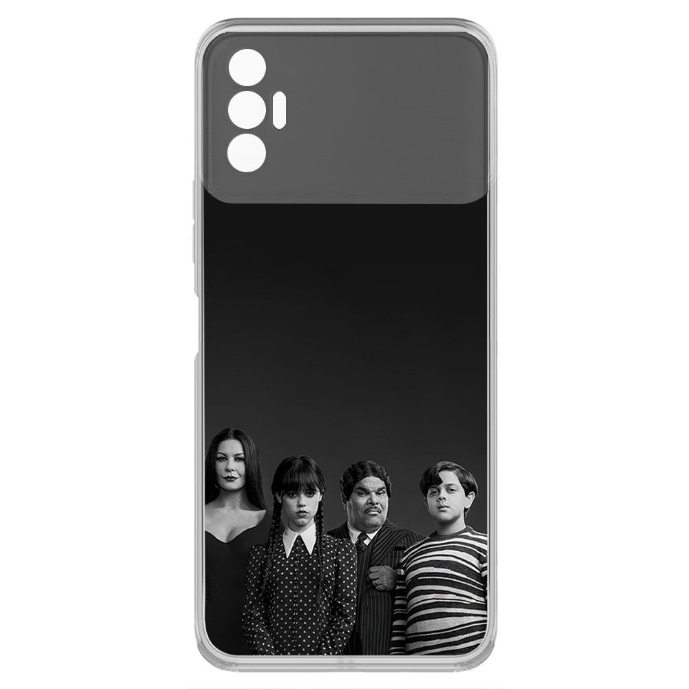 

Чехол-накладка Krutoff Clear Case Уэнсдей Аддамс - Семейка Аддамс для TECNO Spark 8P, Прозрачный