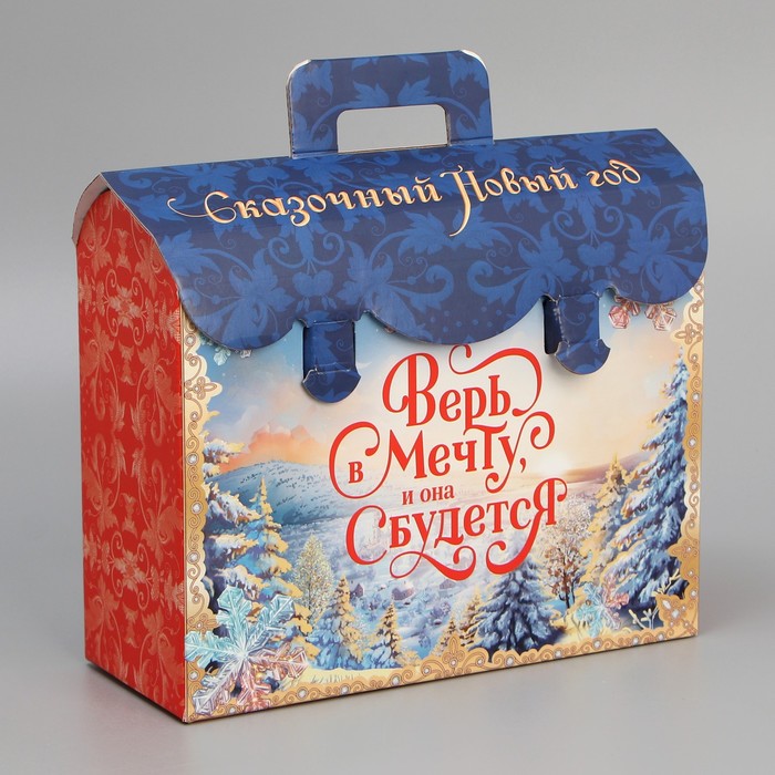 

Коробка складная «Волшебный подарок», 25 х 9 х 19,5 см, Разноцветный