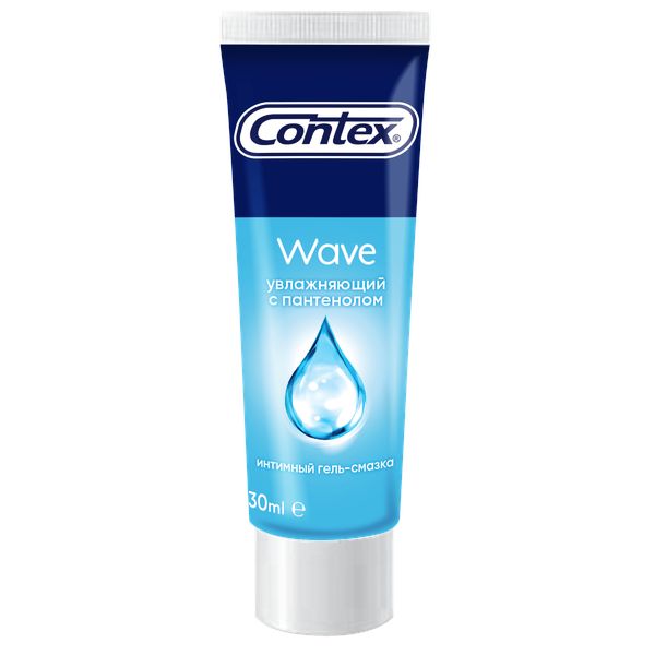 Купить Plus Wave, Гель-смазка интимная CONTEX Wave увлажняющий с пантенолом 30 мл