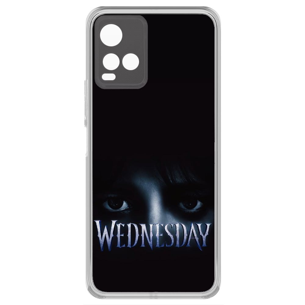 

Чехол-накладка Krutoff Clear Case Уэнсдей Аддамс - Логотип для Vivo Y21, Прозрачный