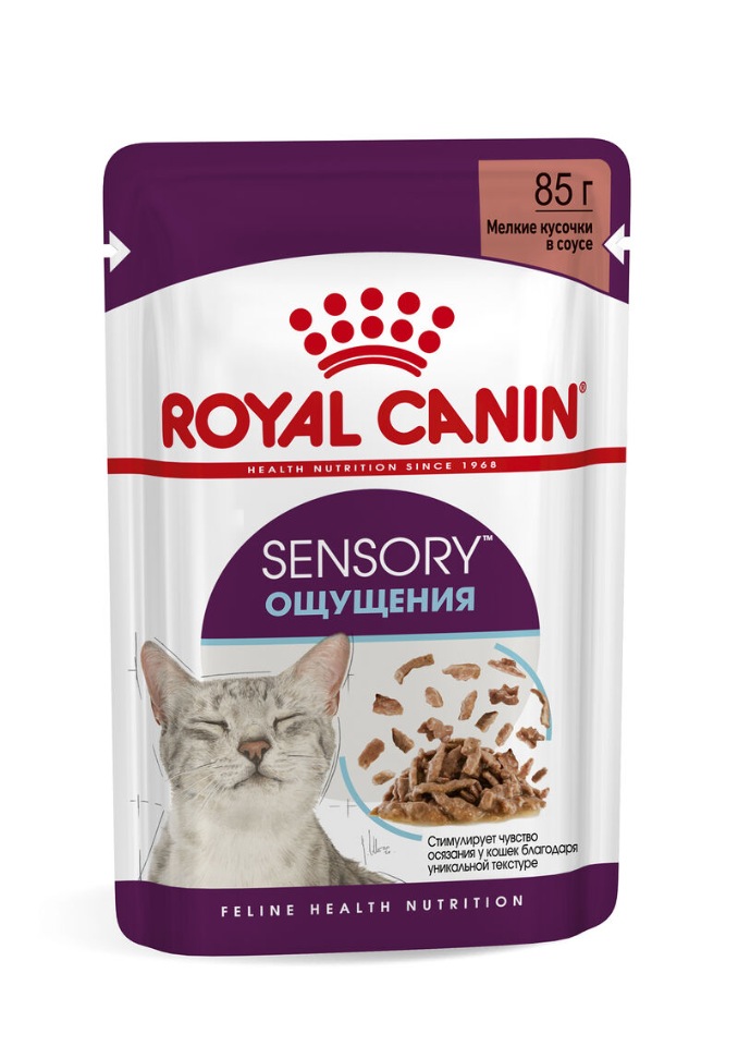 фото Влажный корм для кошек royal canin sensory, мясо, рыба, 12шт, 85г