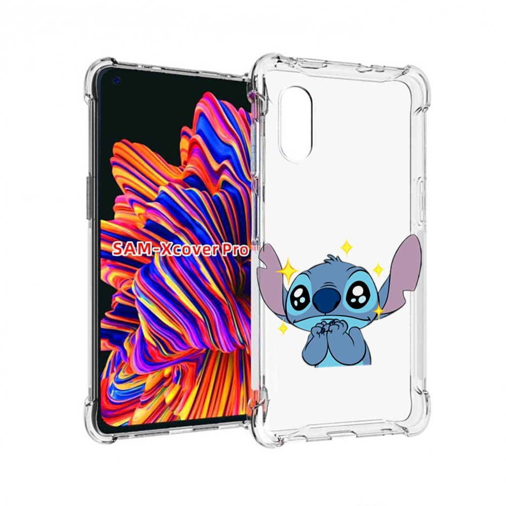 

Чехол MyPads милый-стич детский для Samsung Galaxy Xcover Pro 1, Прозрачный, Tocco