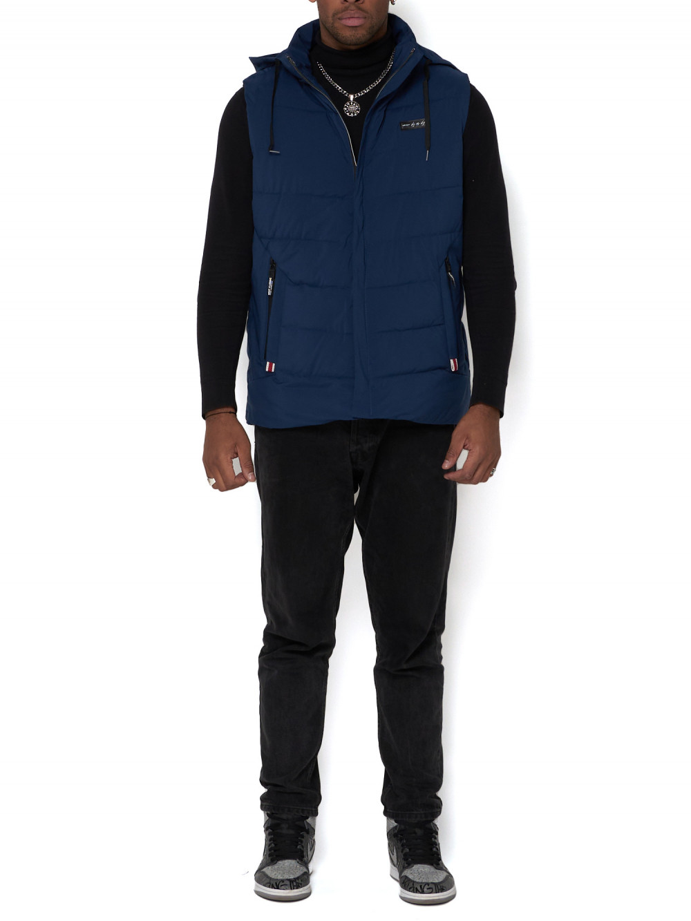 

Утепленный жилет мужской NoBrand AD902 синий 54 RU, AD902