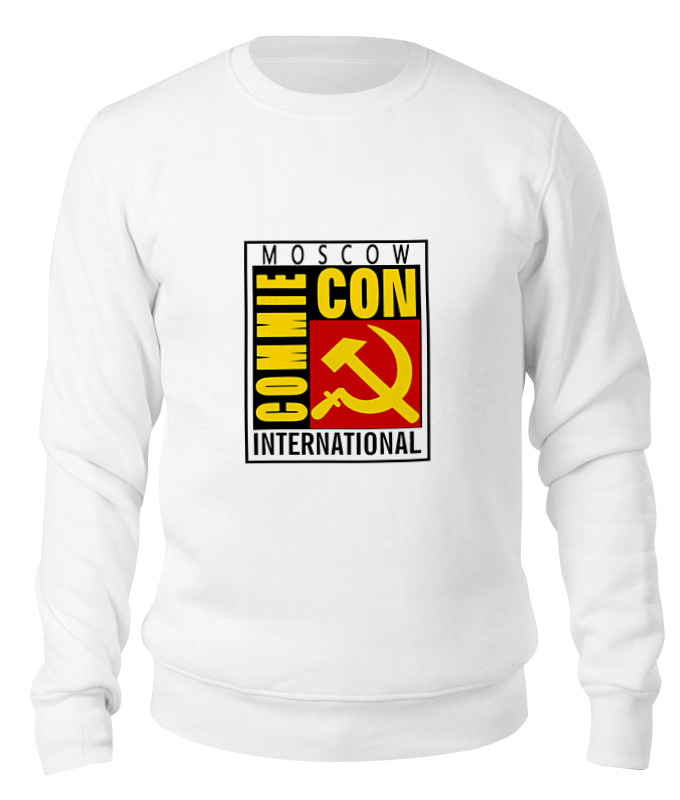 

Свитшот Printio Moscow commie con белый 2XL, Moscow commie con