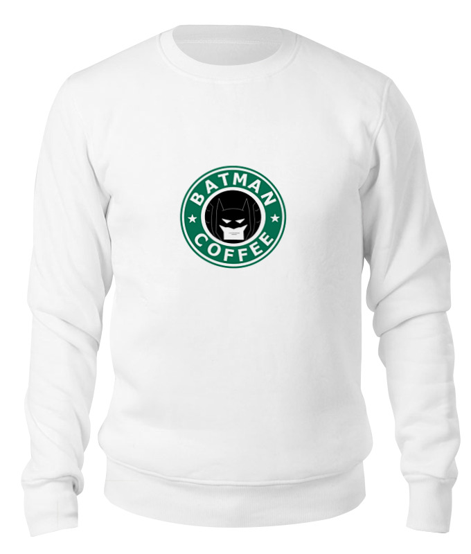 

Свитшот Printio Batman coffee белый 2XL, Batman coffee
