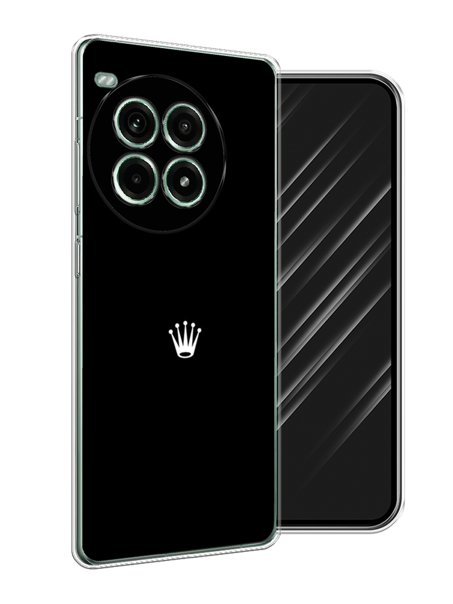 

Чехол Awog на OnePlus Ace 3 Pro "Белая корона на черном фоне", Черный, 155150-1