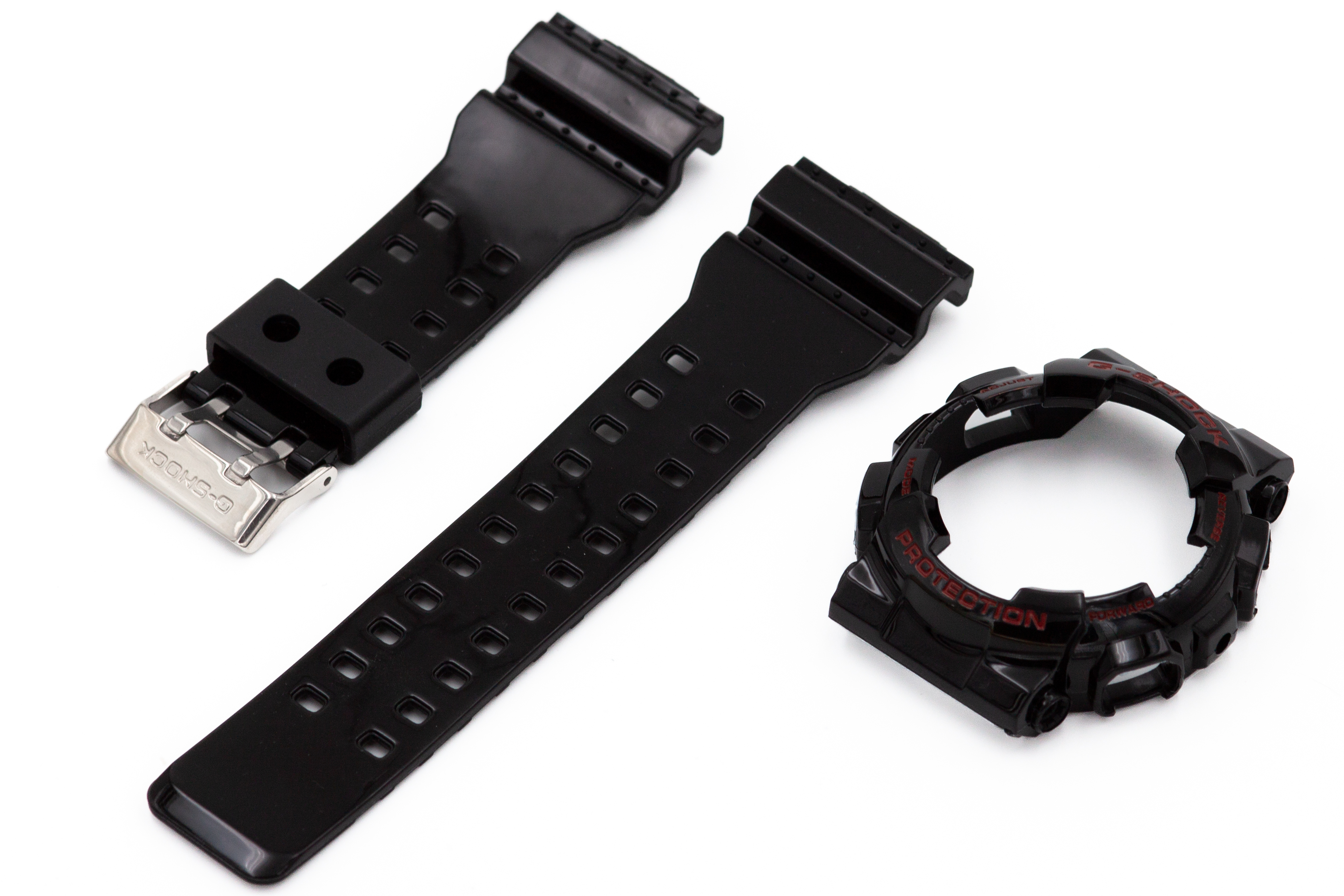 

Ремешок с корпусом унисекс Watch Band CASE G-SHOCK GA-100 черный/красный, CASE G-SHOCK GA-100