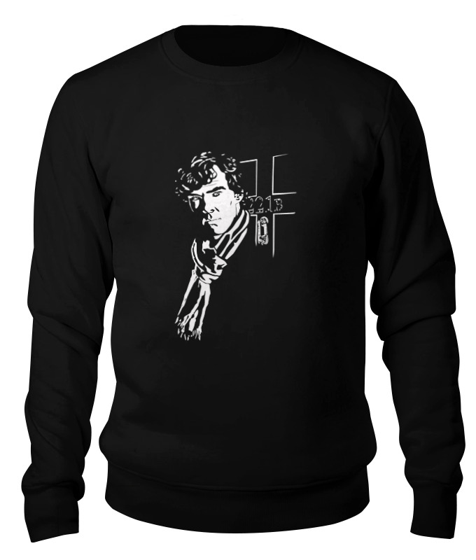 

Свитшот Printio Шерлок (sherlock) черный 2XL, Шерлок (sherlock)