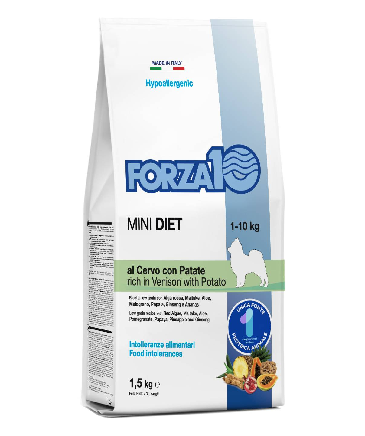 фото Сухой корм для собак forza10 mini diet гипоаллергенный, оленина и картофель, 1.5 кг