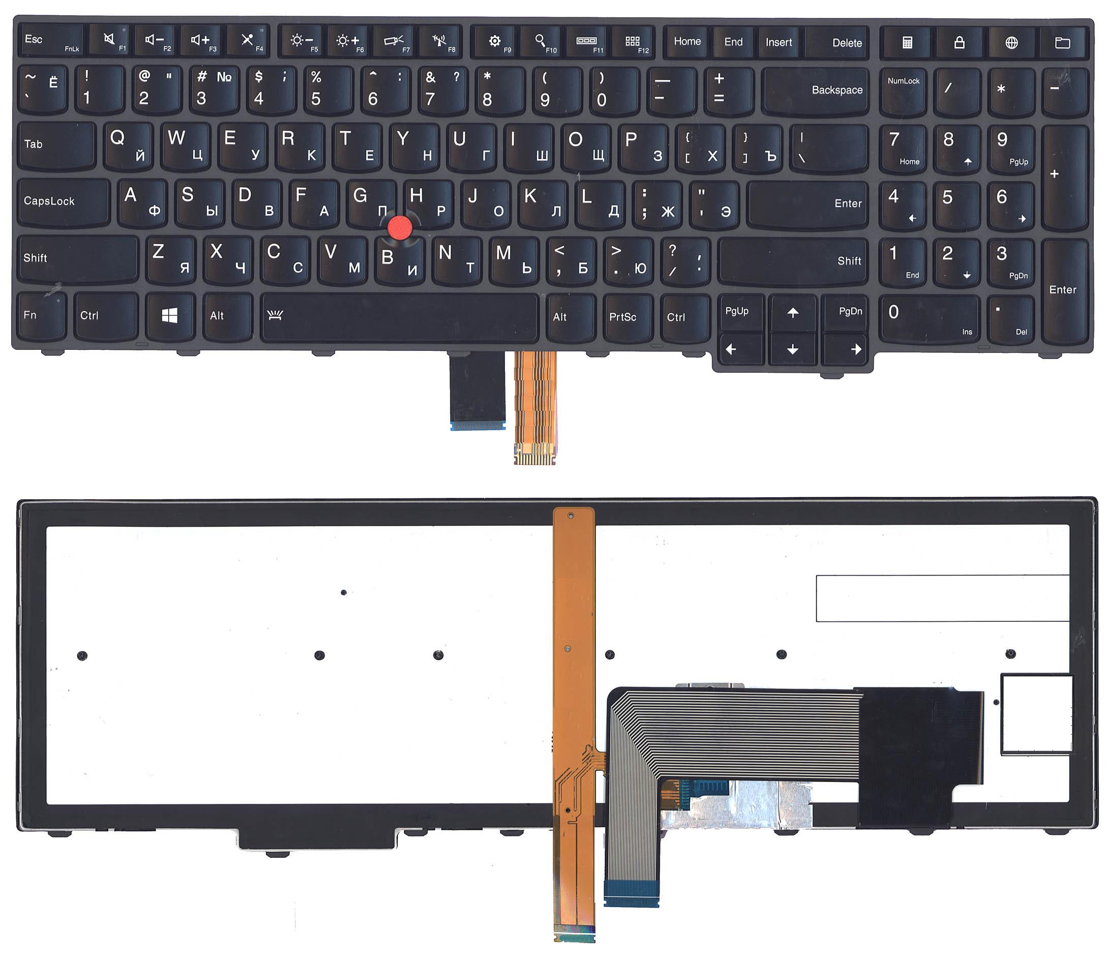 

Клавиатура для ноутбука Lenovo ThinkPad Edge E531 E540 черная с подсветкой