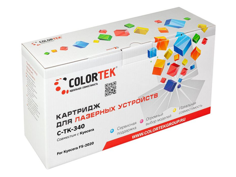 фото Картридж colortek (схожий с kyocera tk-340) black для mita fs-2020d