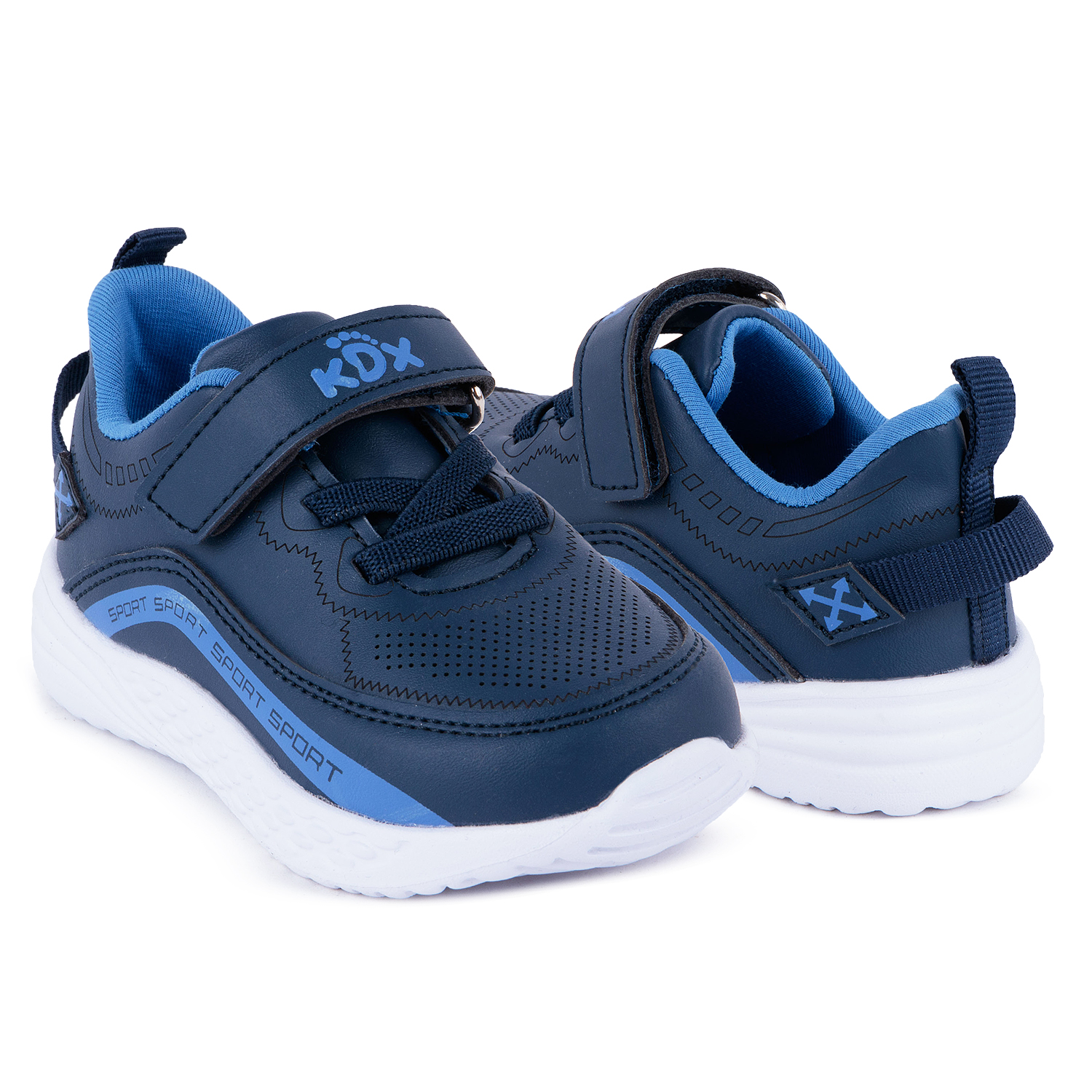 фото Кроссовки для детей kidix lxs21-4 navy синий 21