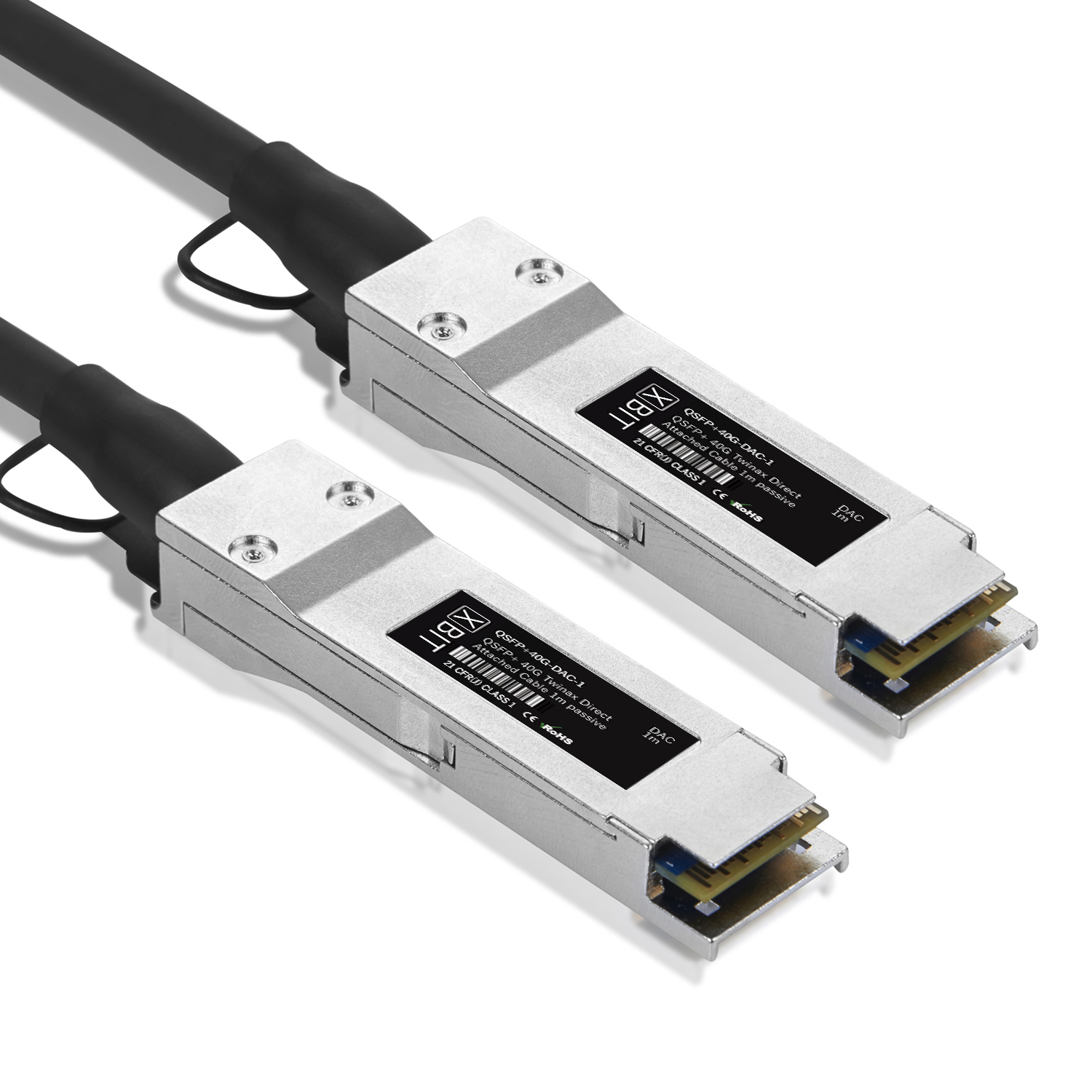 

Модуль XBIT QSFP+40G-DAС-1 (Q40GT0130), Серебристый, QSFP+40G-DAС-1