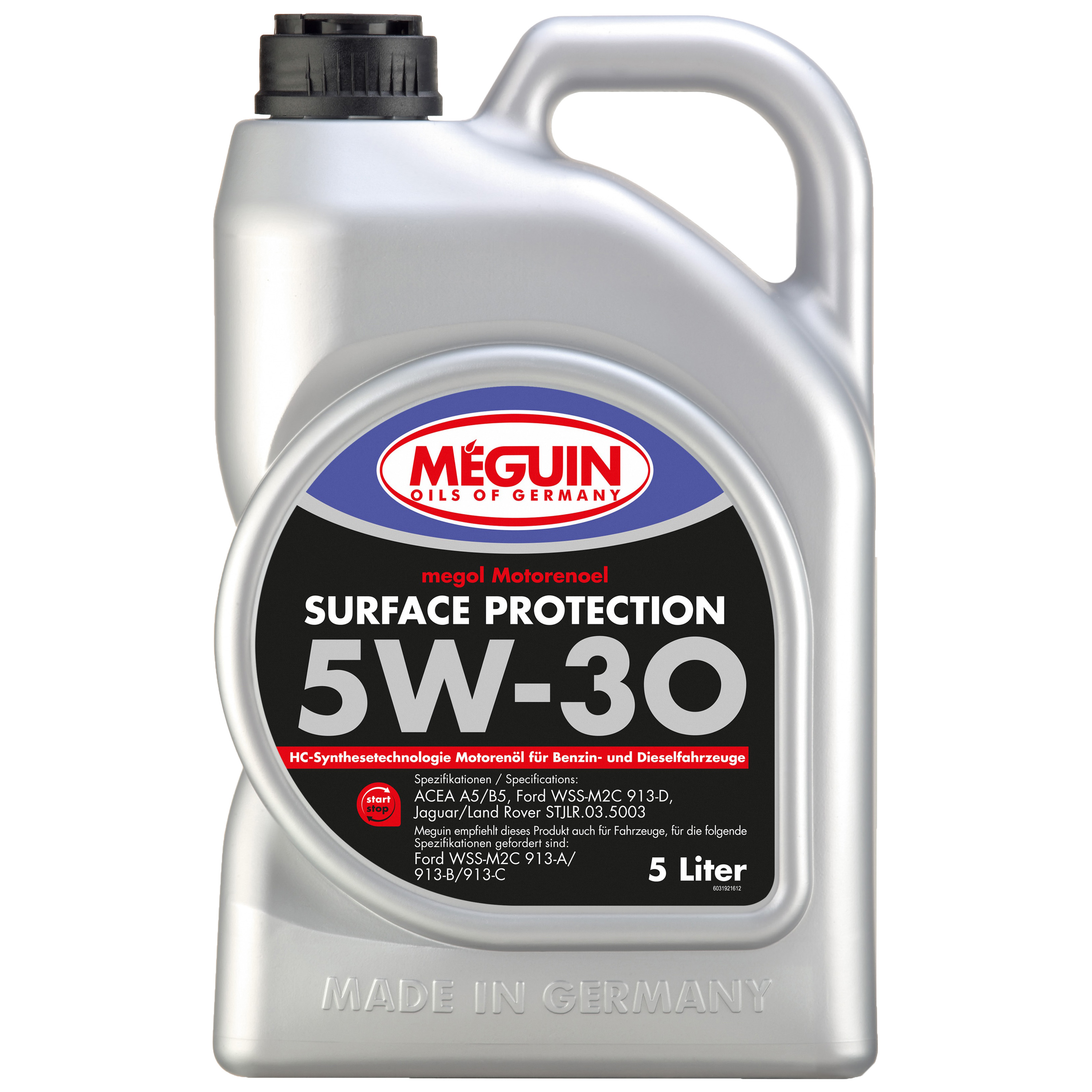 фото Моторное масло meguin нс-синт megol motorenoel surface protection 5w-30 a5/b5 (5л)