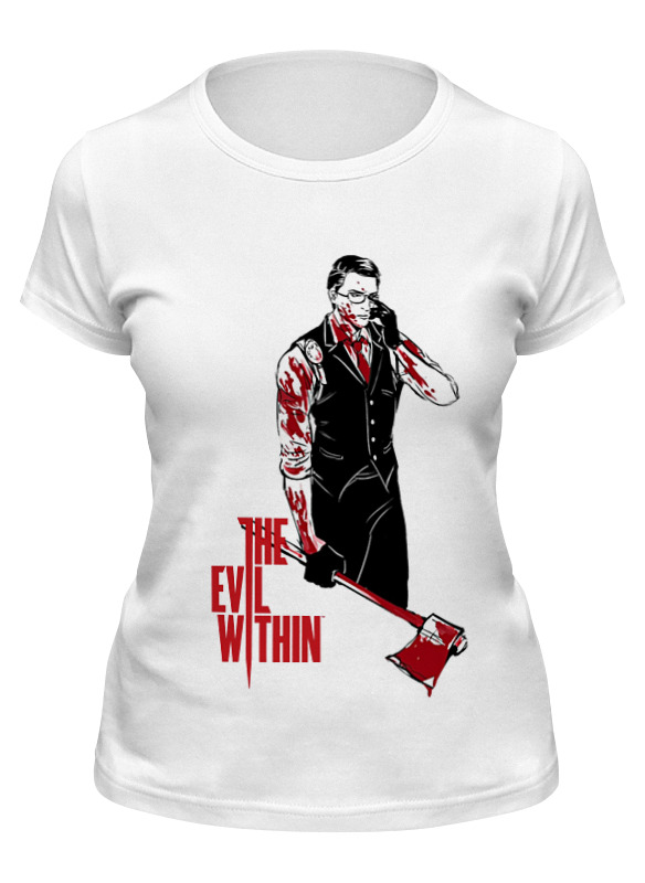 

Футболка женская Printio The evil within белая 2XL, Белый, The evil within