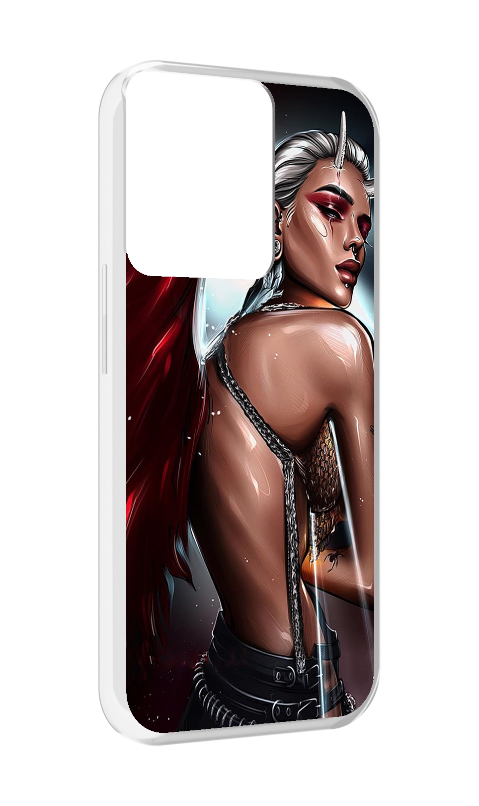 

Чехол MyPads девушка-с-крыльями женский для OPPO Reno 8, Прозрачный, Tocco