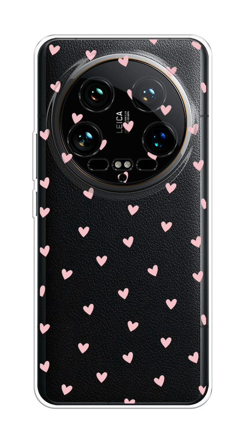 

Чехол на Xiaomi 14 Ultra "Розовые сердечки паттерн", Розовый;прозрачный, 321850-1