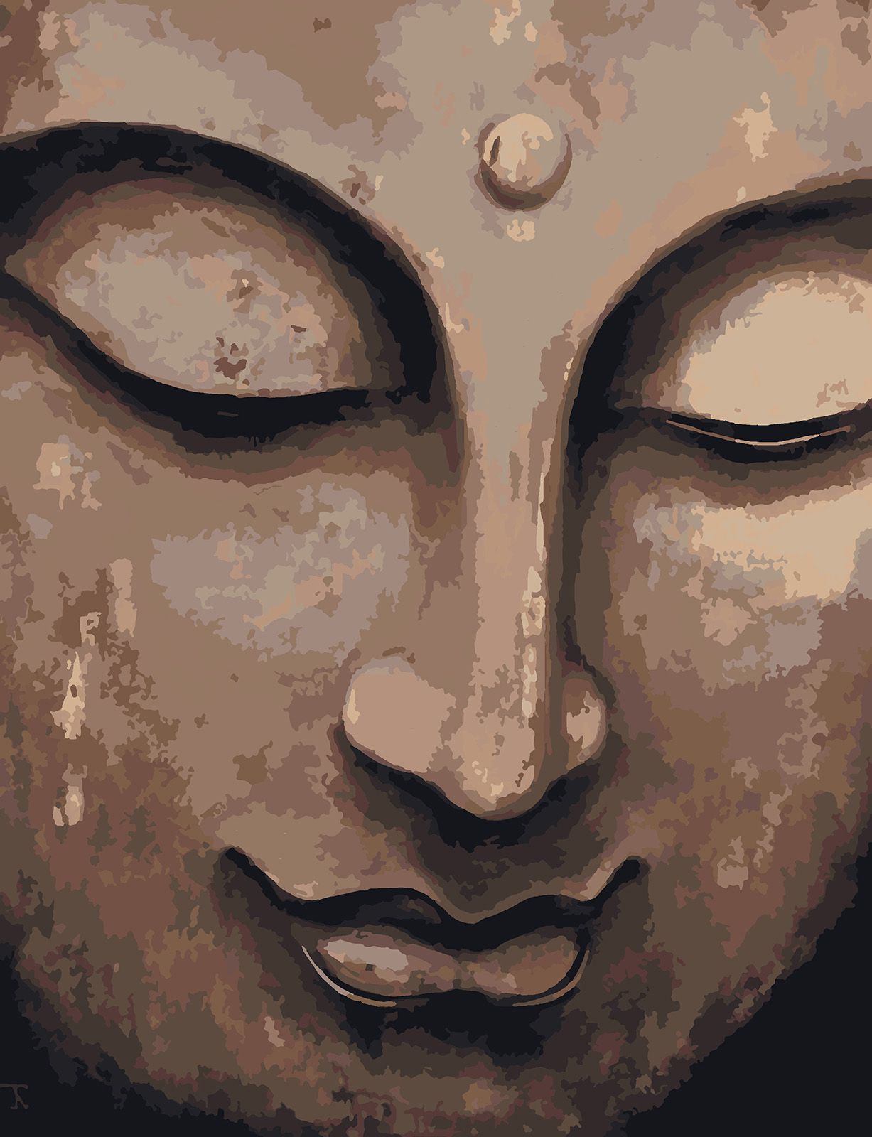 фото Картина по номерам красиво красим buddha, 30 х 40 см