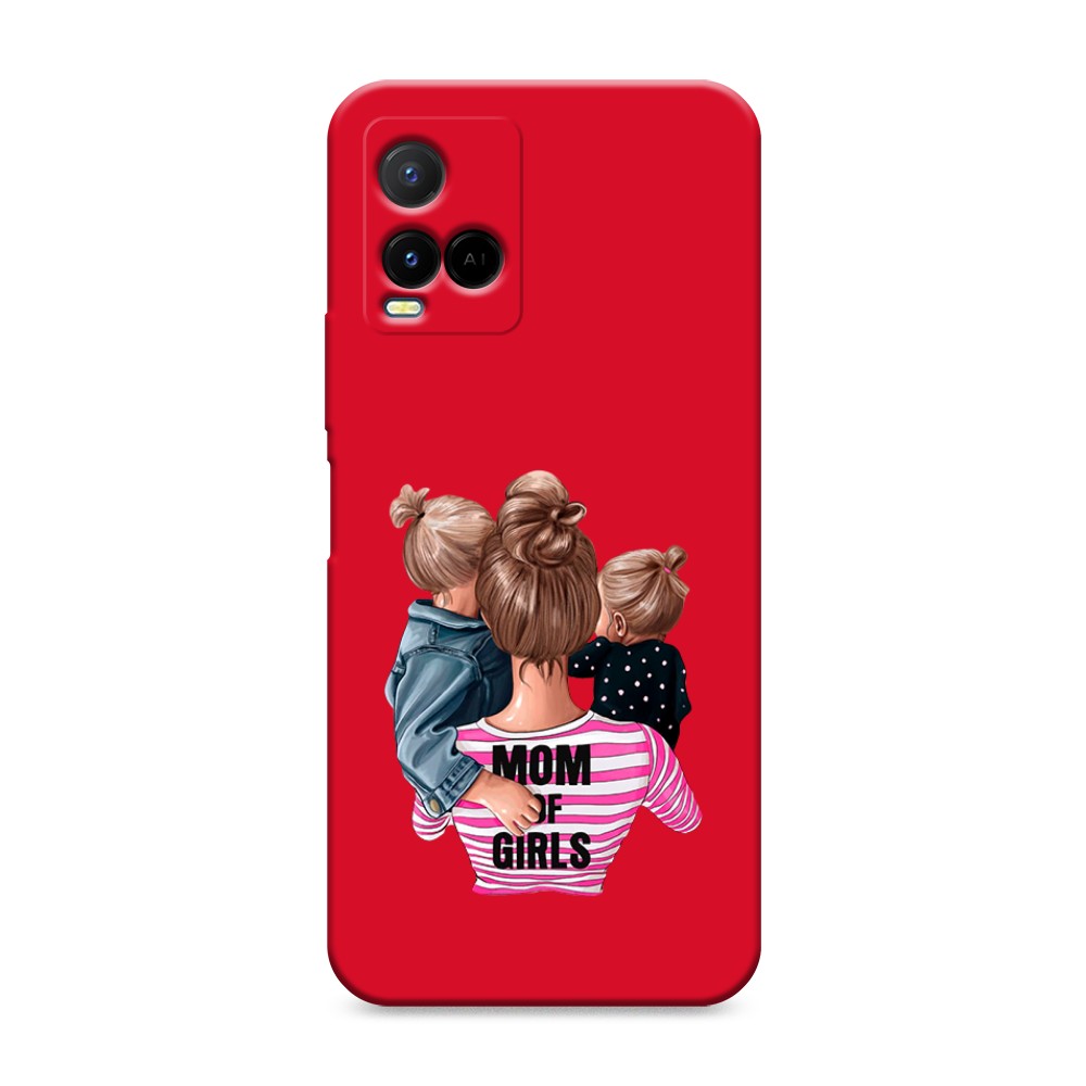 

Чехол Awog на Vivo Y33s/Y21 "Mom of Girls", Разноцветный, 265053-1