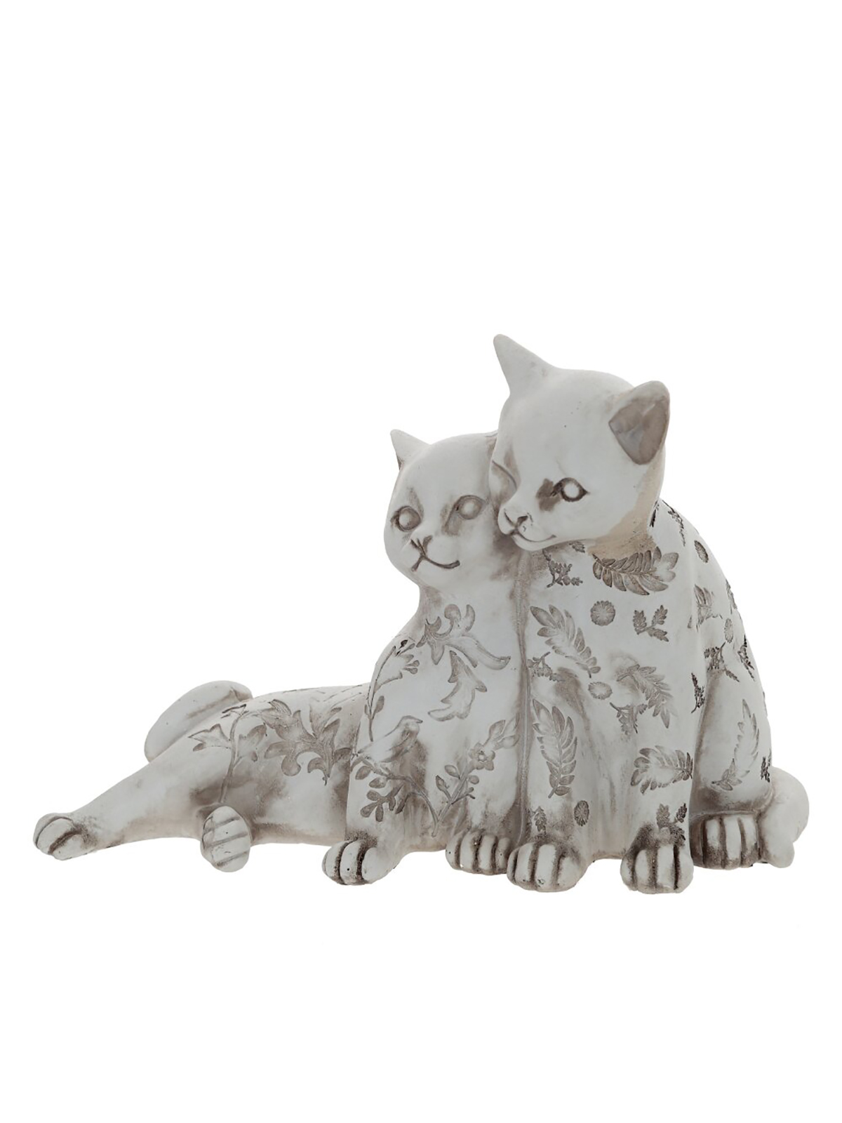 

Фигурка декоративная Remecoclub Коты, из полимера, 13x17,5x8 см, Белый;коричневый