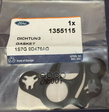 Прокладка Клапана Egr FORD 1355115