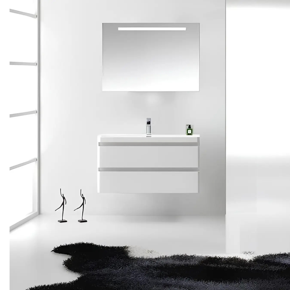 Комплект тумба подвесная с раковиной PARLY Spa Gucci80 800х480х550