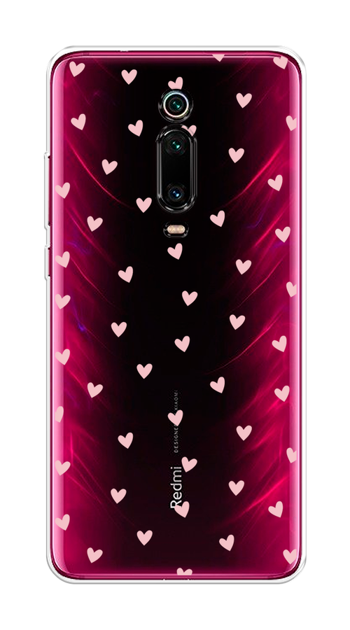 

Чехол на Xiaomi Redmi K20/K20 Pro/Xiaomi Mi 9T/9T Pro "Розовые сердечки паттерн", Розовый;прозрачный, 35850-1