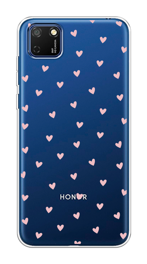 

Чехол на Honor 9S/Huawei Y5p "Розовые сердечки паттерн", Розовый;прозрачный, 6103750-1