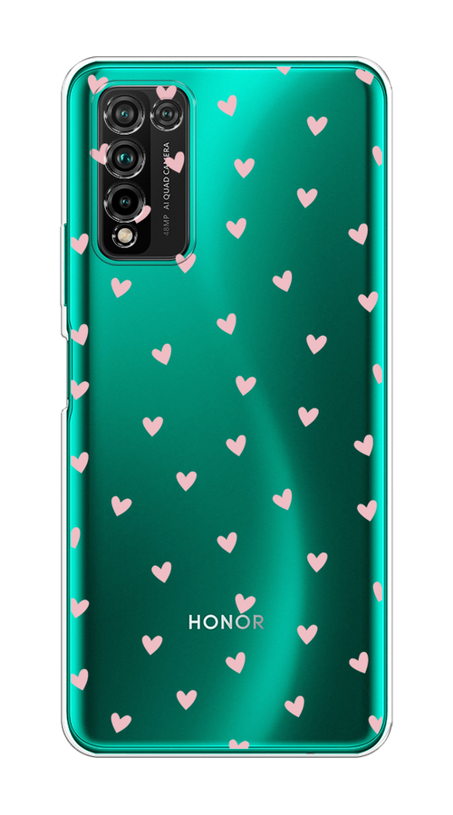 

Чехол на Honor 10X Lite "Розовые сердечки паттерн", Розовый;прозрачный, 6104650-1