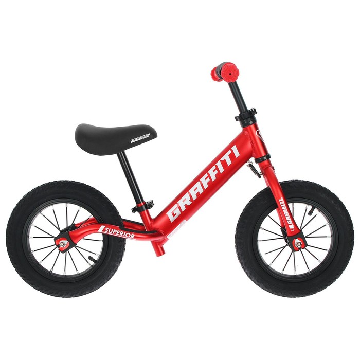 Беговел 12 Graffiti Superior, цвет красный велосумка graffiti под седло красный