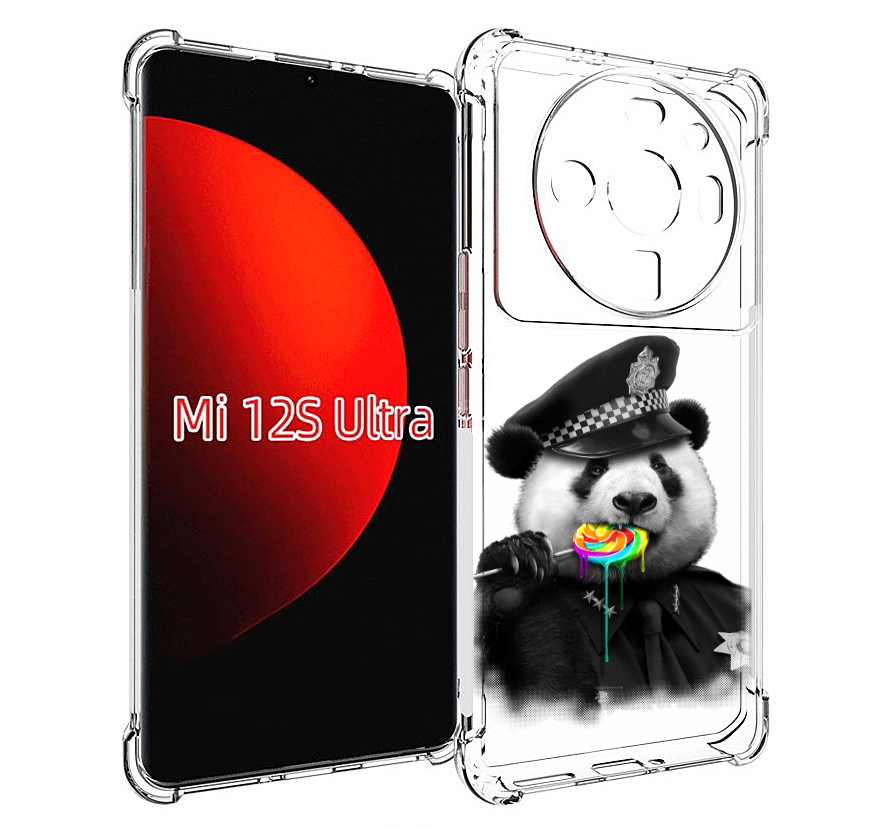 

Чехол MyPads Панда полиция для Xiaomi 12S Ultra, Прозрачный, Tocco