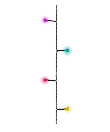 Световая гирлянда новогодняя Lumineo Шарики 9 м разноцветный/RGB