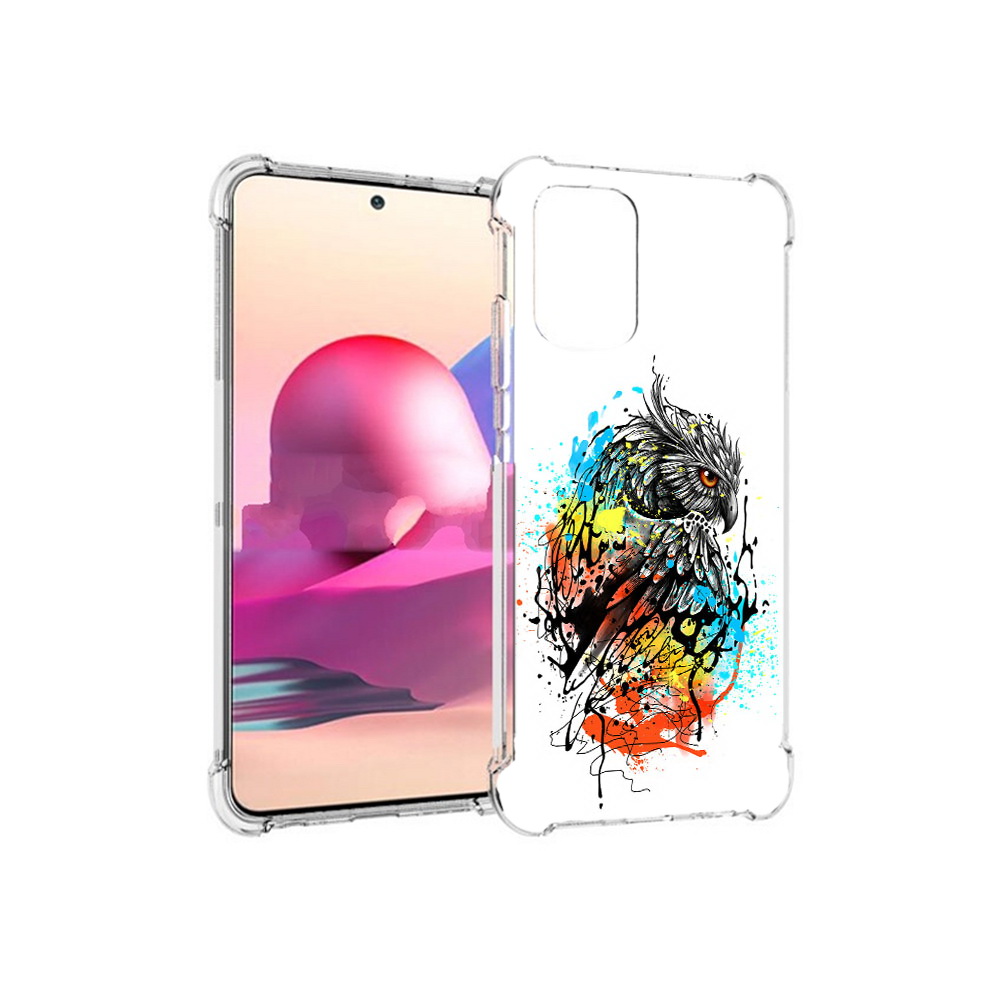 

Чехол MyPads Tocco для Xiaomi Redmi Note 10S Творческая сова (PT158704.257.170), Прозрачный, Tocco