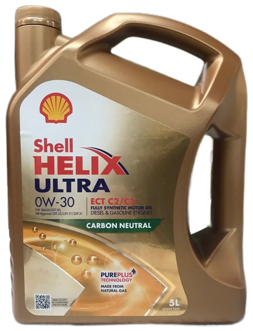 Моторное масло SHELL Helix Ultra ECT C2/C3 0W30 5л