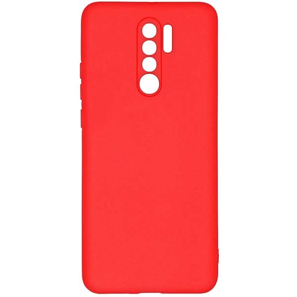фото Силиконовый чехол для xiaomi redmi 9 tpu 1мм с защитой камеры красный