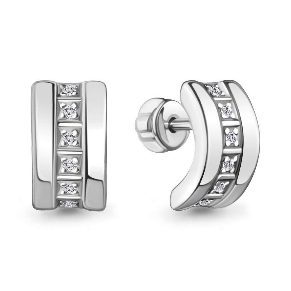 

Серьги из белого золота с бриллиантом Aquamarine Aquamarine 942672А_585_бз, 942672А_585_бз