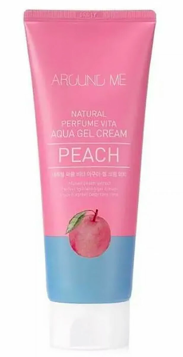 фото Крем-гель для тела welcos around me natural perfume vita aqua gel cream peach