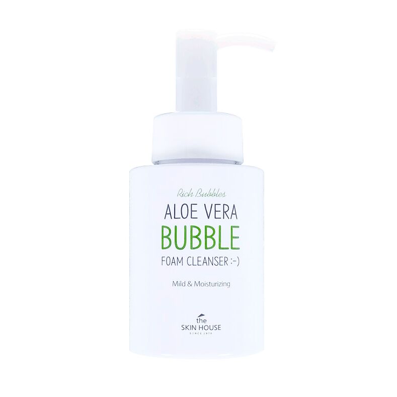 Пенка для лица с экстрактом алоэ Aloe vera bubble, 300 мл