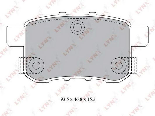 

Тормозные колодки LYNXauto дисковые BD3431