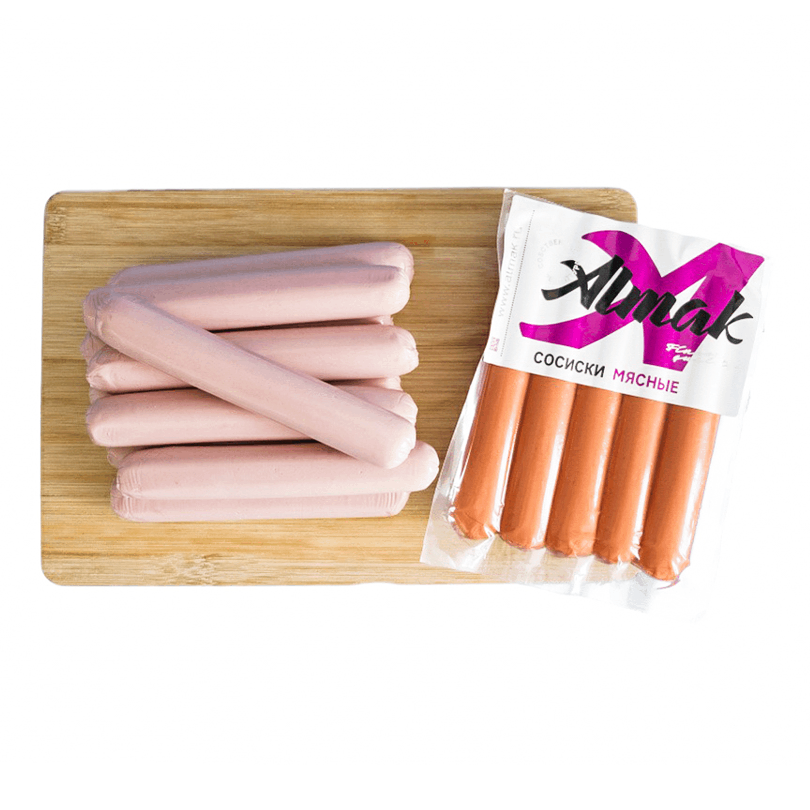 

Сосиски Almak Мясные вареные 320 г