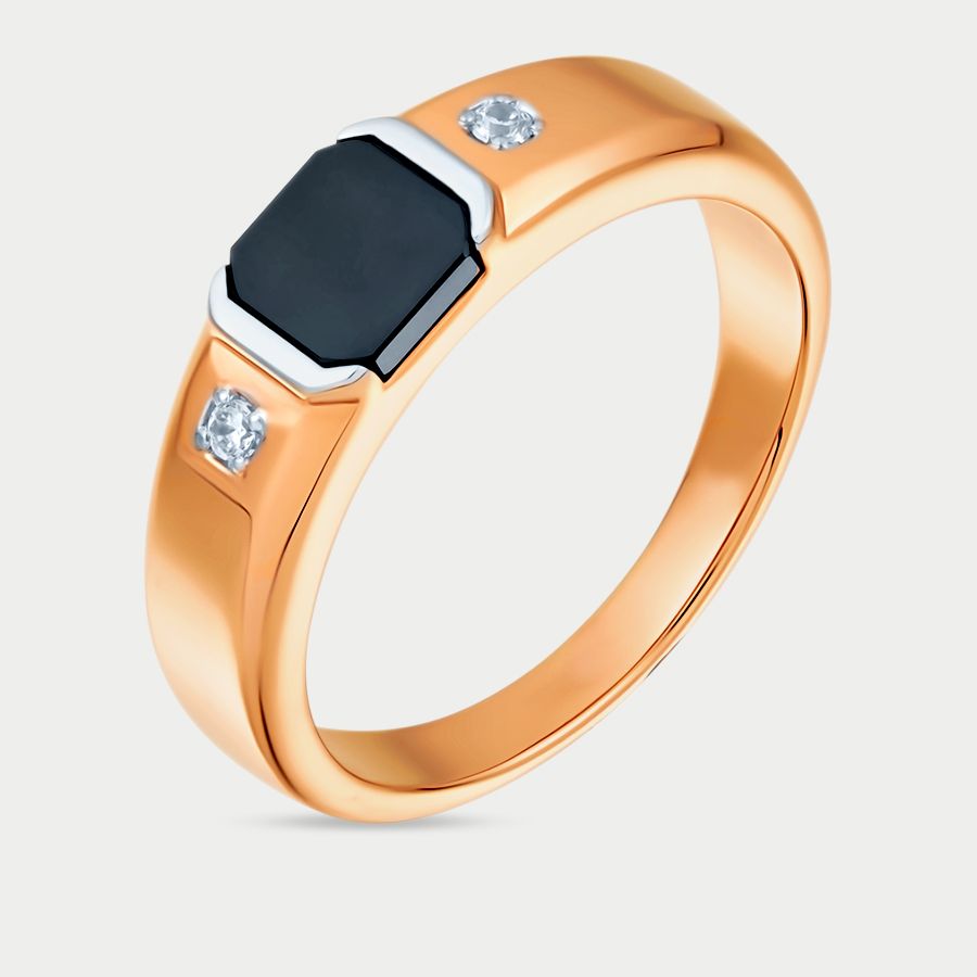 

Печатка из золота с фианитом р., GOLD CENTER 40263, 40263