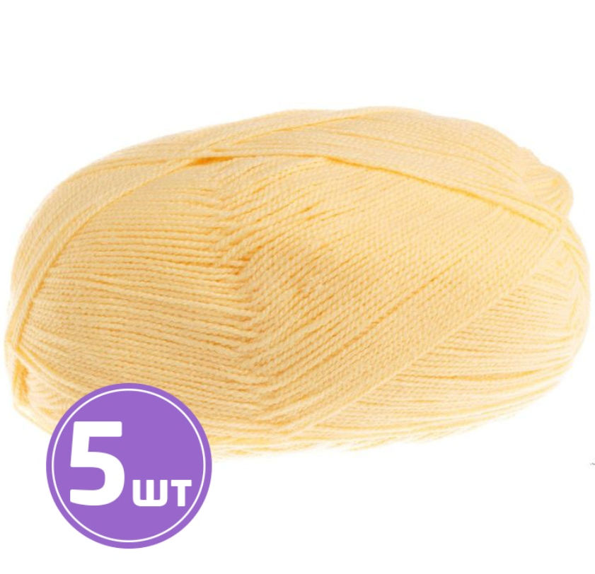 

Пряжа Семеновская Karolina (54029), шампанское, 5 шт. по 100 г
