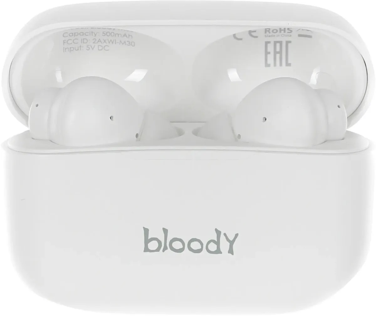 

Наушники A4TECH Bloody M30, Bluetooth, вкладыши, белый m30 white, Наушники A4TECH Bloody M30, Bluetooth, вкладыши, белый [m30 (white)]