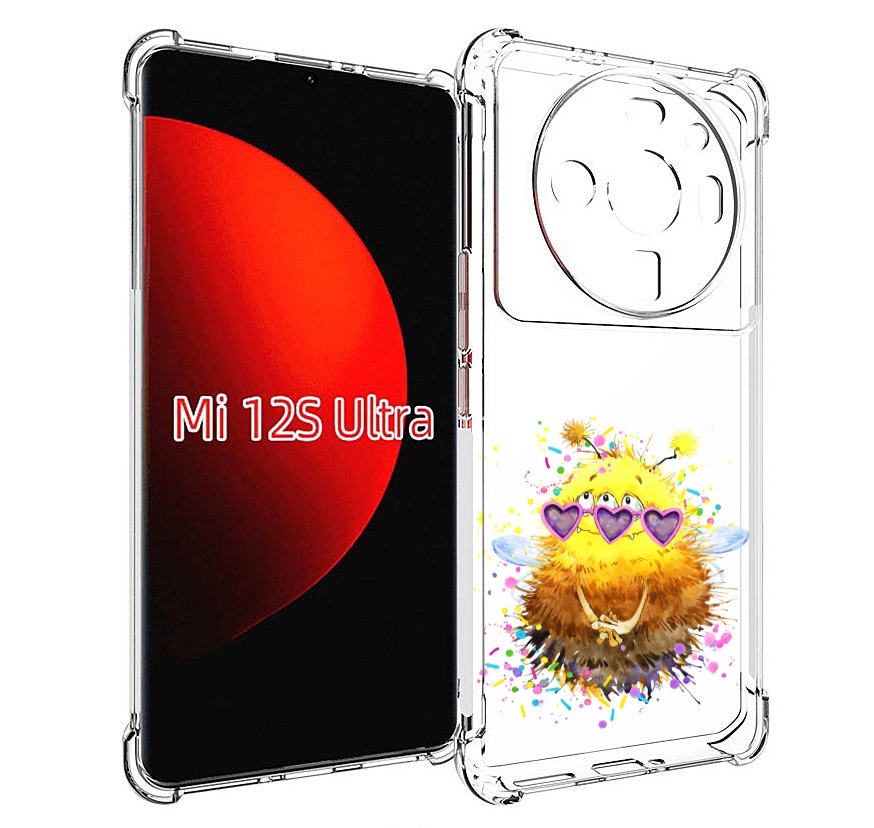 Чехол MyPads Пушитый шмель для Xiaomi 12S Ultra