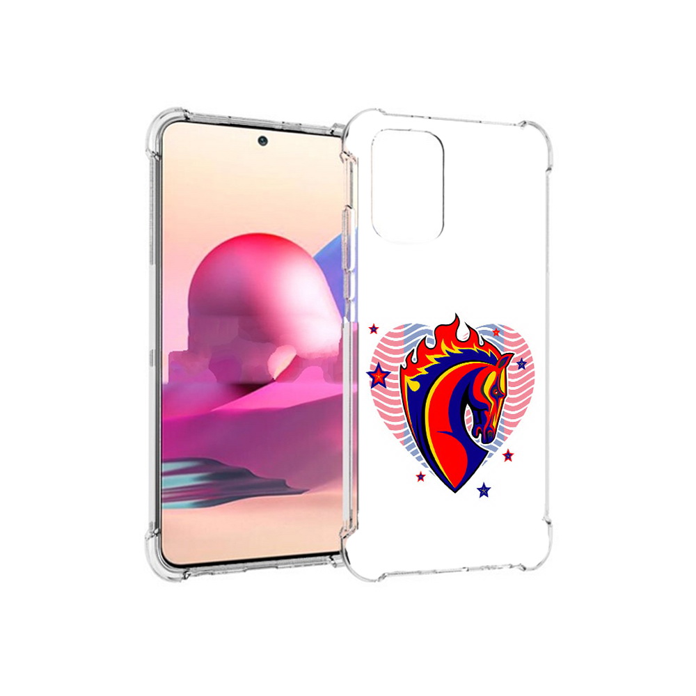 

Чехол MyPads Tocco для Xiaomi Redmi Note 10S ФК ЦСЛ Лошадь (PT158704.257.180), Прозрачный, Tocco