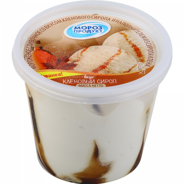 

Мороженое сливочное Морозпродукт со вкусом кленового сиропа БЗМЖ 250 г